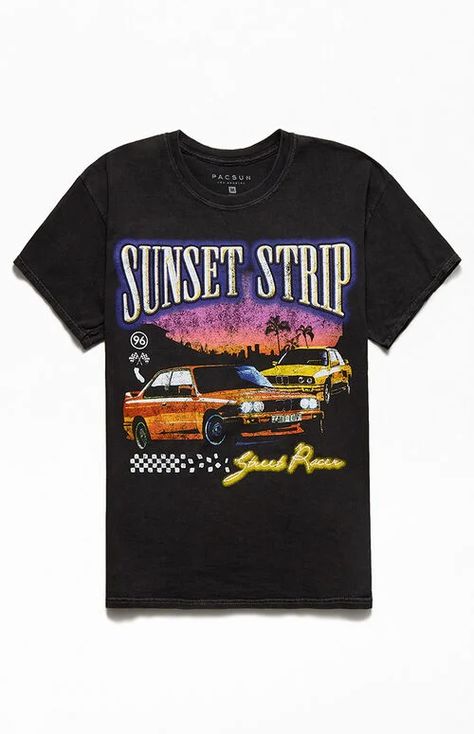 Men's Graphic Tees, Pacsun Mens, Graphic Tee Outfits, Keep It Cool, Sunset Strip, Graphic Tees Vintage, Summer Outfits Men, Retro Shirts, Mens Graphic Tee