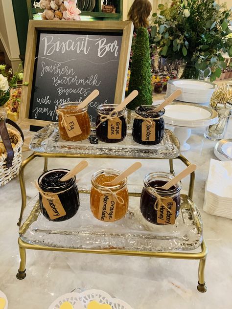 Wedding Biscuit Bar, Baby Biscuit Bar, Boots And Brunch, Boots And Brunch Bridal Shower Ideas, Biscuit Bar Brunch, Biscuit Bar Ideas, Biscuit Bar Wedding, Brunch Gift Ideas, Brunch Favors