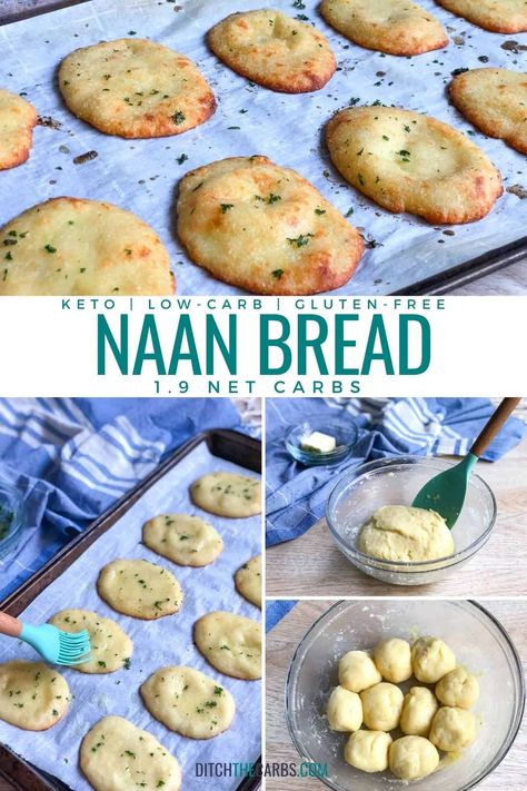 Healthy Keto Bread, Easy Keto Supper Ideas, Low Carb Gluten Free Meal Plan, How To Make Keto Bread, Keto Bread Alternatives, Keto Buns Almond Flour, Almond Flour Keto Desserts, Keto Naan Bread Coconut Flour, Keto For Two