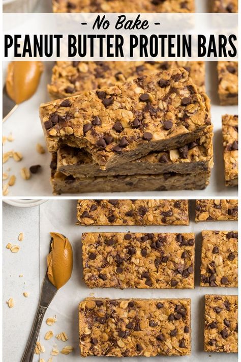 Homemade Peanut Butter Protein Bars, No Bake Healthy, Healthy Protein Bars, Peanut Butter Protein Bars, Honey Chocolate, Protein Bars Homemade, Healthy Protein Snacks, Protein Bar Recipes, Low Carb Snack