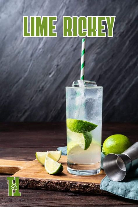 Looking to take a booze break, but still like a fizzy beverage with bite? Or do you prefer yours with gin? Look no further than the Lime Rickey. Lime Rickey Recipe, Lime Rickey, Best Alcohol, Stone Fruits, Lime Wedge, Refreshing Cocktails, Mint Julep, Fresh Lime, Summer Cocktails