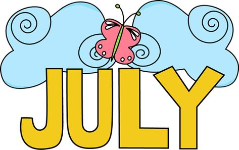 Pretty July Preschool Center Signs, July Month, Welcome July, Fb Timeline Cover, July Images, Free Printable Crafts, Hello July, Calendar Pictures, Hello November