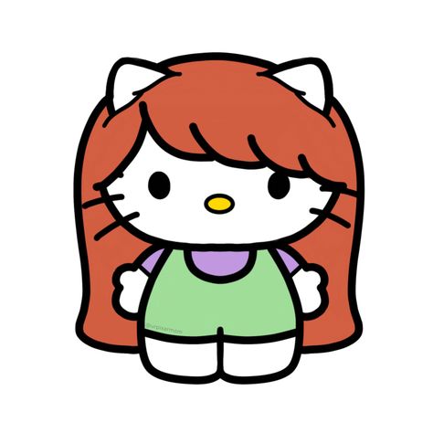 #hellokitty #doodle #sanrio #brunette #aesthetic #nostalgia #core #anime #softaesthetic #memes #characters #icons #pfp #profile #ideas #ginger #ariel #disney Red Hair Hello Kitty, Ginger Hello Kitty, Ginger Pfp Aesthetic, Ginger Profile Pic, Ginger Anime Pfp, Ariel Pfp, Redhead Cartoon Characters, Ginger Characters, Ginger Pfp