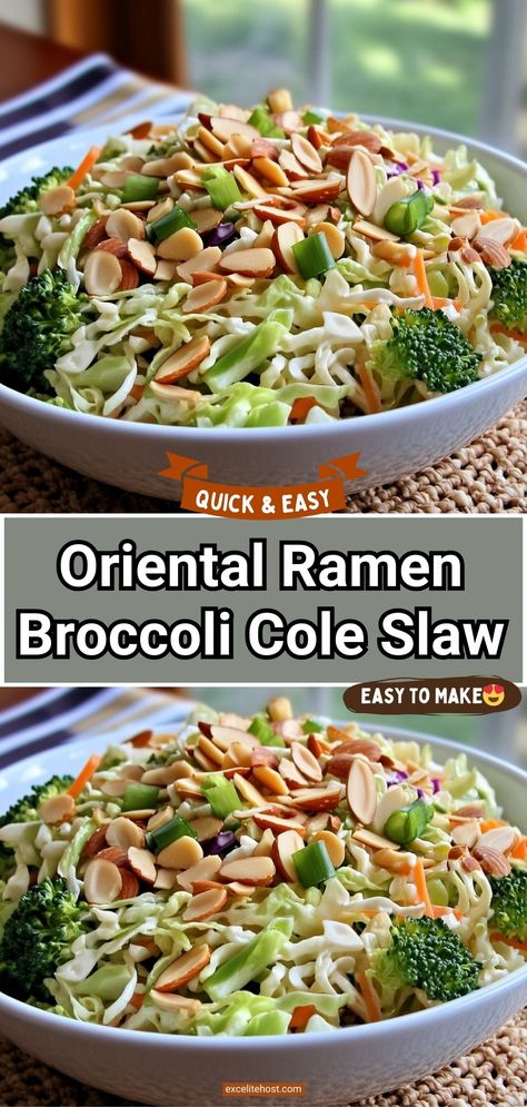 Broccoli Slaw Dressing, Asian Broccoli Slaw, Broccoli Cole Slaw, Broccoli Slaw Salad, Asian Broccoli, Broccoli Slaw Recipes, Asian Salad Recipe, Amazing Salads, Picnic Side Dishes