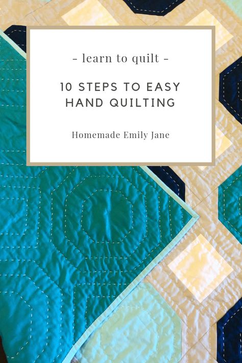 Hand Quilting Stencils, Beginner Hand Quilting, Patchwork Quilts For Beginners, Easy Hand Quilting, Quilting Basics, Hand Quilting Technique, Learn To Quilt, Homemaker Schedule, Clutch Sewing