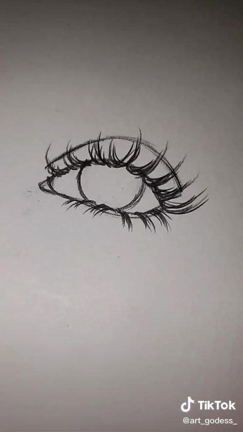 Eyes Sketching Tutorial, I Only Have Eyes For You Tiktok Drawing, Simple Eye Drawing Aesthetic, Tiktok Drawings Aesthetic, How To Draw Baddie Eyes, Hot To Draw Eyes, Eye How To Draw, How I Draw My Eyes, How To Draw Black Faces