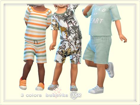 The Sims Resource - Short Toddler Sims 4 Preschool Cc, Sims 4 Kids Cc Boys, Sims 4 Toddler Boy Cc, Sims4 Ideas, Infant Cc, Toddler Cc Sims 4, Sims 4 Toddler Clothes, Ts4 Mods, Toddler Boy Summer