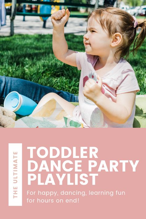 Dance Party Playlist, Toddler Dance Party, Toddler Music, Toddler Storytime, Half Birthday Party, Music For Toddlers, Dance Party Birthday, Toddler Dance, Songs For Toddlers