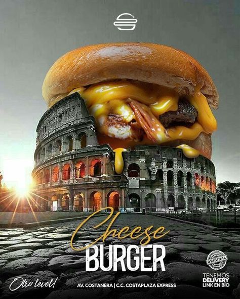 Burger Menu Ideas Graphic Design, Burger Design Ideas, Burger Creative Ads, Food Poster Design Ideas, Burger Poster Design, Burger Creative, Food Social Media Design, Burger Ads, Burger Poster