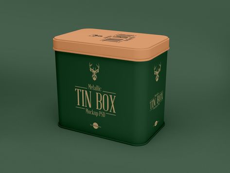 Tin Can Packaging, Tin Packaging, Can Mockup, Recipe Tin, Tin Cans, Box Mockup, Packaging Mockup, Tin Boxes, Tin Can