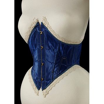 1860s Corset, 1860 Fashion, Victorian Corset, Corset Fashion, 19th Century Fashion, Lace Tights, Vintage Corset, Corsets And Bustiers, Underbust Corset