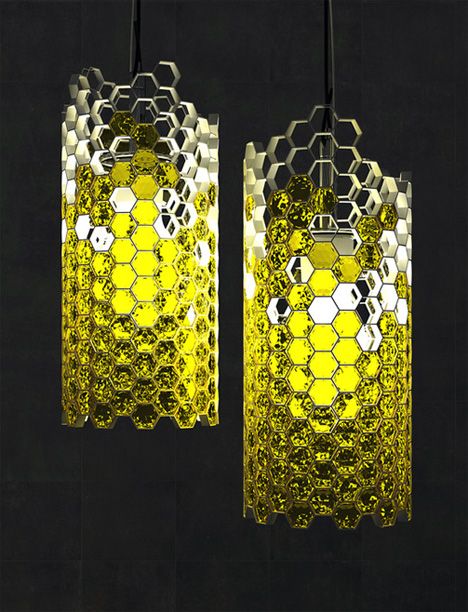 Crystal Comb by Yar Rassadin » Yanko Design Crystal Comb, House Lamp, All Of The Lights, Bee Inspired, Honeycomb Design, Bees Knees, Bee Theme, Lighting Inspiration, Arte Floral