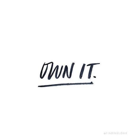 Own it. #qotd #quote #sheenmagazine #ownit Two Words Quotes, Calligraphy Bookmarks, Two Word Quotes, 2 Word Quotes, Three Word Quotes, Sneaker Quotes, Quotes Aesthetics, Red Fairy, Facebook Cover Images