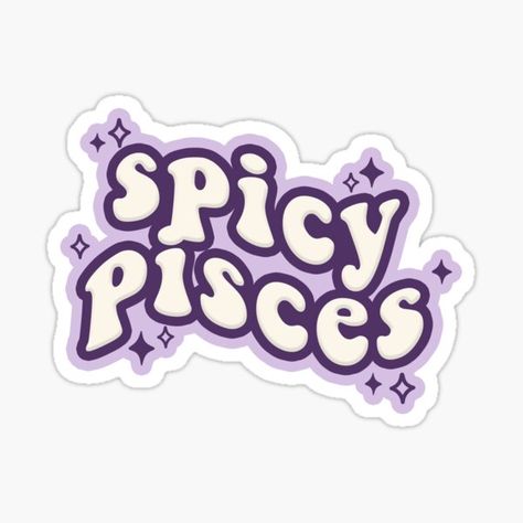 Pisces Aesthetic Wallpaper For Laptop, Pisces Sticker, Pisces Aesthetic, Spicy Pisces, Ugly Cakes, College Stickers, Pisces And Sagittarius, Sign Sticker, Unique Sticker