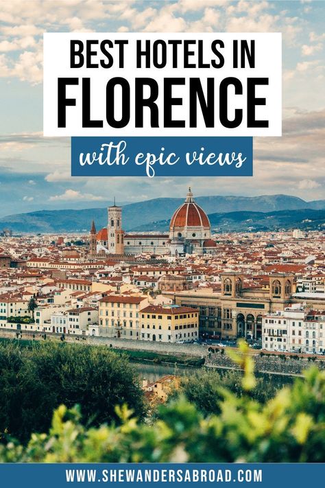 Looking for the best Florence hotels with a view? Look no further! Here are most amazing Florence hotels with Duomo views, Ponte Vecchio views, and more! | Florence travel guide | Florence travel tips | Best places to stay in Florence Italy | Best hotels in Florence Italy | Boutique hotels in Florence Italy | Where to stay in Florence Italy | Best hotels in Florence with a view | Florence hotels with Duomo views Florence Sightseeing, Hotels In Florence Italy, Florence Travel Guide, Italy Tips, Rocco Forte Hotels, Tuscan Hills, Florence Hotels, Amalfi Coast Travel, Visit Florence