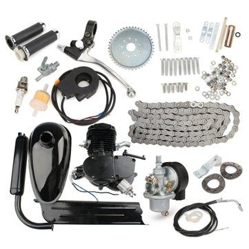 80cc 2-Stroke Cycle Motorized Bike Black Body Engine Motor Kit Motorized Bicycle, Black Body, Bicycle, Bike, Black