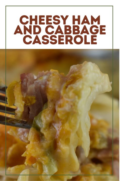 Ham And Cabbage Gratin, Cabbage And Ham Casserole, Ham Cabbage And Noodles, Shredded Cabbage Casserole, Diced Ham Recipes Casseroles, Ham Steak And Cabbage Recipes, Recipes With Ham Cubes, Cabbage Ham And Potatoes, Scalloped Cabbage Recipes