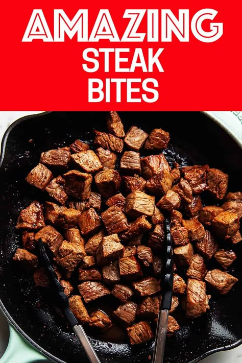 Steak Beef Tips Recipe, How To Make Tender Beef Tips, Keto Steak Tips Recipe, Blackened Beef Tips, Steak Bites Recipes Skillet, Grilled Steak Bites Recipe, Steak With Worcestershire Sauce, Marinade For Beef Tips, Beef Tip Ideas