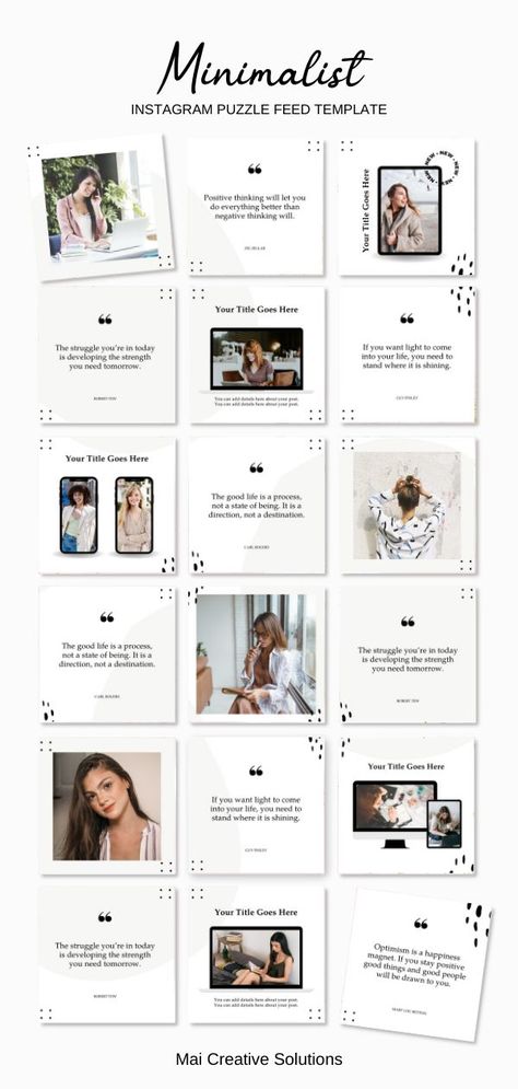 Minimalist Instagram puzzle template. This puzzle grid is perfect for Instagram coaches, influencers, and business owners! #minimalistInstagram #PuzzleTemplate # InstagramTemplate # InstagramPuzzle #Coach #bloggers #business Instagram Black And White Feed, Black And White Instagram Feed, Minimalist Instagram Feed, Testimonial Graphic, Instagram Puzzle Feed Template, Instagram Fonts, Instagram Puzzle Feed, Minimal Template, Instagram Puzzle Template