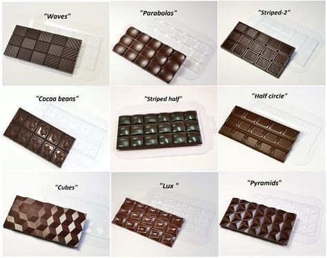 Plastic Chocolate Molds, Chocolate Bar Molds, Chocolate Crafts, Chocolate Diamond, Healthy Vegan Breakfast, Chocolate Wrapping, Chocolate Candy Molds, Cake Recipes From Scratch, Chocolate Design