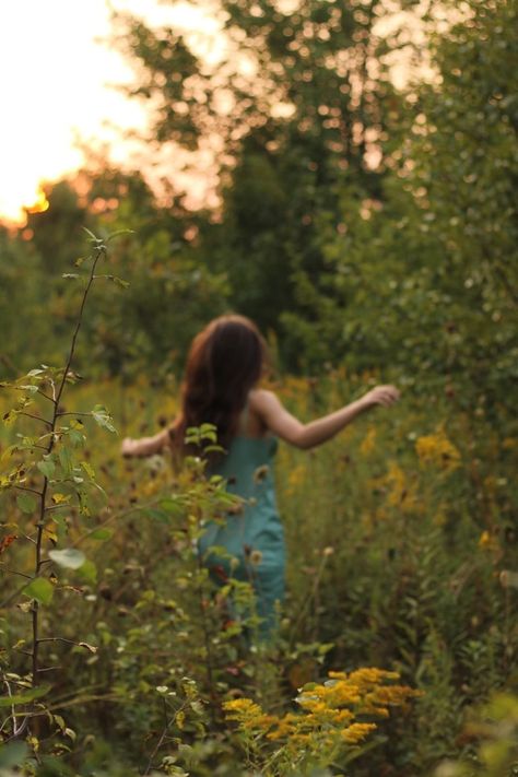 Running Through Grass Aesthetic, Running In Grass Aesthetic, Rain Forest Photoshoot, Running In The Forest Aesthetic, Forest Film Photography, Running Through The Woods Aesthetic, Running Through Field Aesthetic, Forest Senior Photos, Running Through Forest