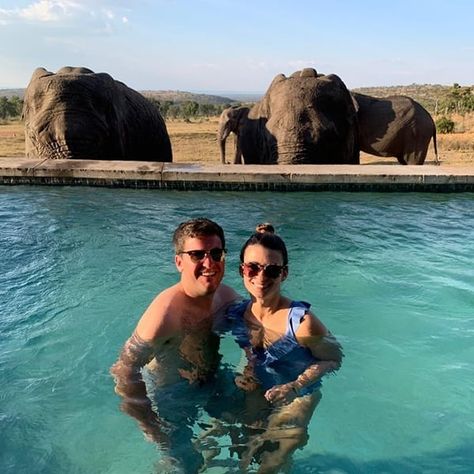 Mhondoro Safari Lodge & Villa on Instagram: “Guests James and Chealsea are all smiles as the ellies approach the pool for a quick drink. #poolellie #mhondoro…” Quick Drinks, Safari Lodge, All Smiles, The Pool, Bucket List, Villa, Pool, Drinks, Travel