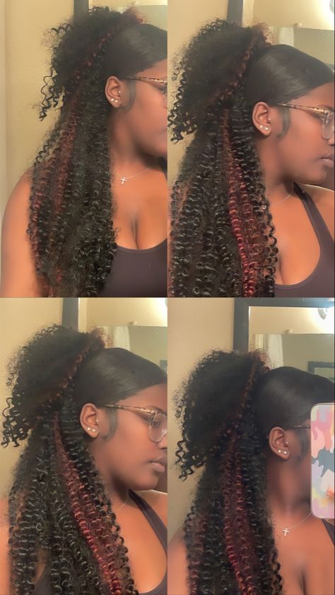 Claw Clip Crochet Hair, Claw Clip Hairstyles With Crochet Hair, Crochet Claw Clip Hairstyle, Clip Hairstyles, Slick Hairstyles, Claw Clip, Crochet Hair Styles, Protective Styles, Black Hair