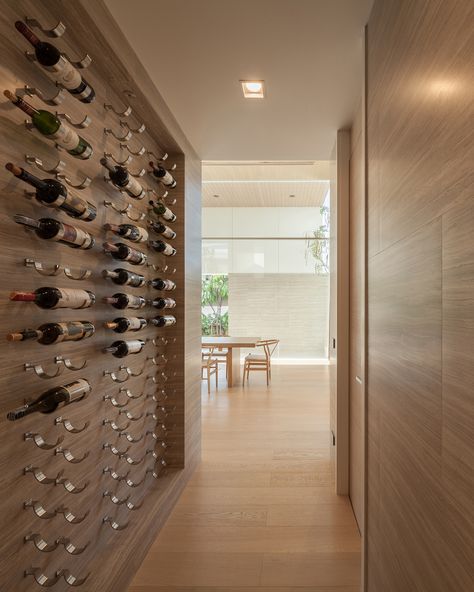 Wine Storage Wall, House Contemporary, Home Wine Cellars, Wine Cellar Design, Cellar Design, Home Exterior Makeover, Wine Shelves, Wine Wall, Wine Display