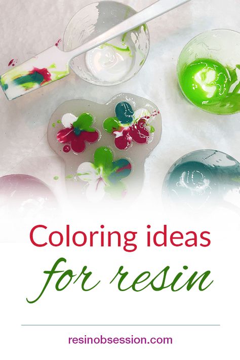 Resin color ideas - Unique color choices for resin - Resin Obsession Hygge Hobbies, Resin Techniques, Resin Jewelry Tutorial, Teal Bird, Resin Crafting, Color Epoxy, Red Pigment, Color Resin, Geode Art