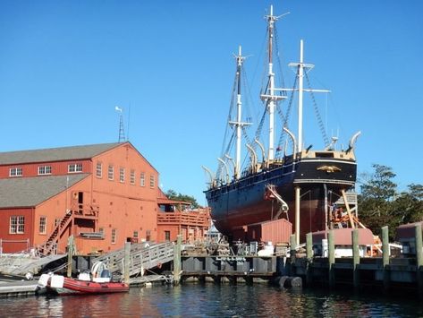 Climb Aboard The World's Last Remaining Wooden Whaling Ship At The Mystic Seaport Museum In Connecticut Whaling Ship, Vacation 2025, England Vacation, Mystic Connecticut, Mystic Seaport, Journey To The Past, Mystic Ct, American States, Mystic River