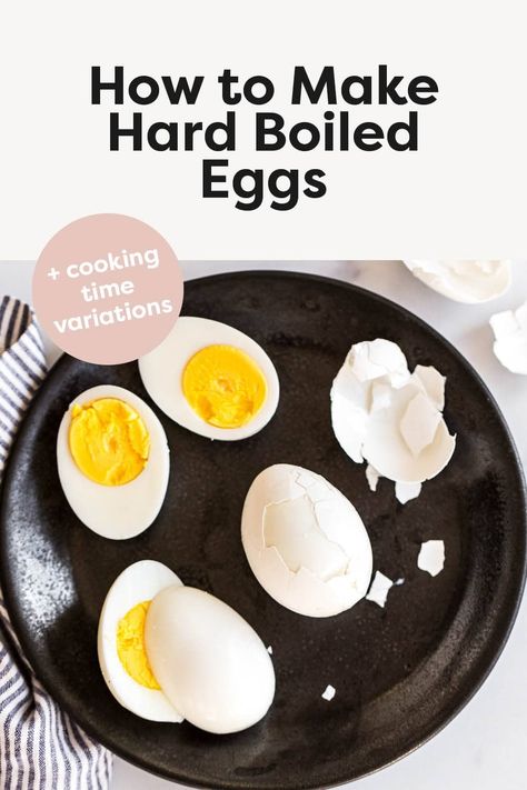 How to make hard boiled eggs including cooking time variations, tips for perfect eggs every time and ways to use hard boiled eggs. Boil Eggs In Oven, Eggs Crockpot, Steamed Hard Boiled Eggs, Boiled Eggs In The Oven, Baked Hard Boiled Eggs, Eggs In The Oven, Hard Boil Eggs, Easy Hard Boiled Eggs, Eggs In Oven