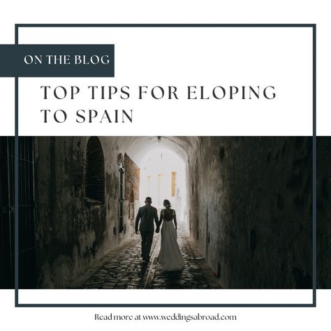 Planning to elope to Spain? 🇪🇸💍 Explore top tips for a seamless, romantic getaway! From Spanish castles to beachside ceremonies, find the perfect backdrop for your intimate celebration. Learn more: https://weddingsabroad.com/eloping-to-spain #Elopement #SpainWeddings #RomanticGetaway Spanish Castles, Unmarried Couples, Weddings Abroad, Southern Spain, Wedding Abroad, Destination Wedding Locations, Ski Season, Dream Beach, Romantic Getaway