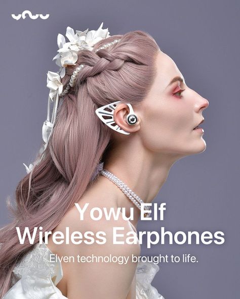 Elven technology brought to life 💃🏻 Experience the tech from future💥Check more on my site💥 Pink Headphones, Elf Ear, Kids Headphones, Headphones Wireless, Elf Ears, Headphone With Mic, Gaming Headphones, Ear Headphones, Bluetooth Earbuds