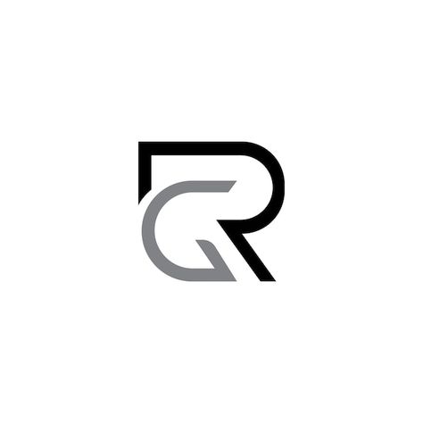 Rg or gr logo design | Premium Vector #Freepik #vector #logo-illustration #minimalist-logo #art-logo #logo-concept Gr Logo Design Letter, Gr Logo Design, Rg Logo Design, Gr Logo, Rg Logo, Carved Stone Jewelry, Logos Gym, S Letter Logo, Enfield Himalayan