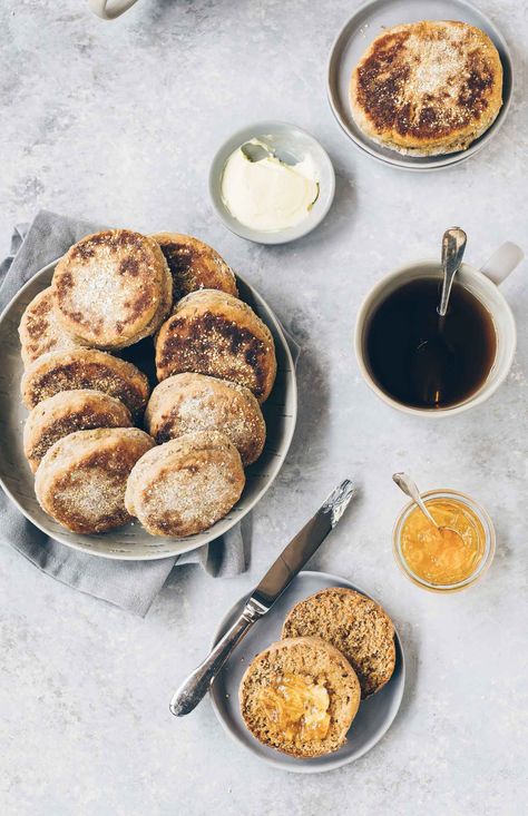 Sourdough Rye English Muffins | Lemons + Anchovies Using Sourdough Starter, English Muffins Recipe, Rye Sourdough, Sourdough Rye, Sourdough English Muffins, Best Bread Recipe, Lemon Muffins, English Muffins, Easy Bread Recipes