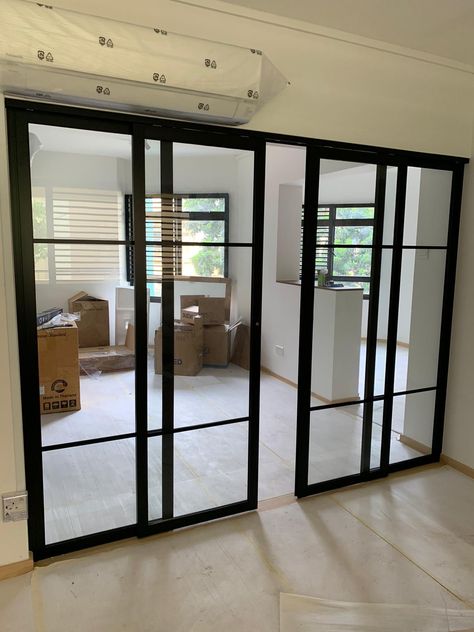 Metal Door Frame, Kitchen Partition, Aluminium Glass Door, Aluminum Fabrication, Glass Door Design, Home Repair Services, Partition Door, Aluminium Sliding Doors, Sliding Door Design