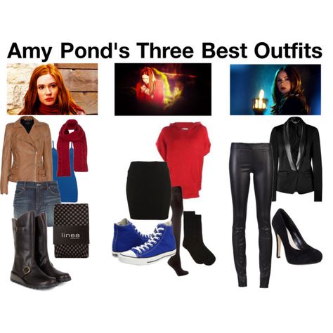 amy pond, i'm not sure about the red sweatshirt...<---I'm am 100% sure about the red sweater. :) Amy Pond Costume, Amy Pond Outfit, Amy Pond Cosplay, Doctor Who Outfits, Doctor Who Party, Doctor Who Cosplay, David Tennant Doctor Who, Donna Noble, Amy Pond