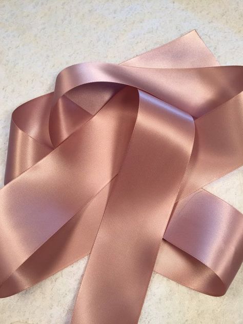 Aesthetic Ribbon, Rose Gold Aesthetic, Rose Gold Ribbon, Satin Ribbon Roses, Satin Wedding Dresses, Look Rose, Rose Gold Dress, Wedding Dress Sash, Ribbon Rose