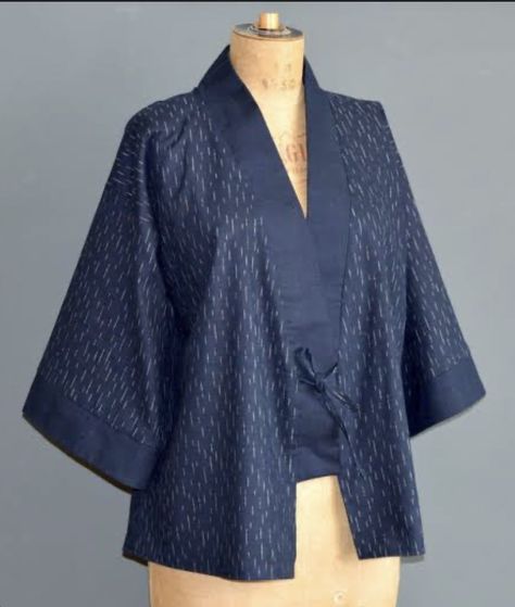 Kimono Jacket Pattern Free, Sewing Pattern Kimono, Kimono Jacket Sewing Pattern, Kimono Jacket Pattern, Kimono Sewing Pattern, Ropa Upcycling, Diy Kimono, Projek Menjahit, Japanese Sewing Patterns