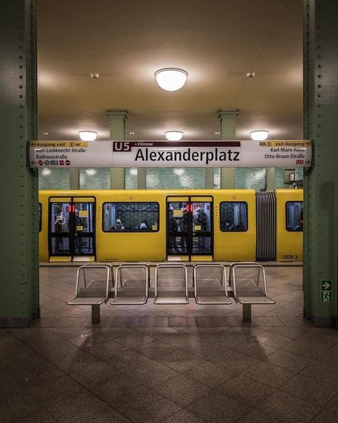 Berlin Metro, Erik Spiekermann, Berlin Aesthetic, Street Background, Dance Rooms, Subway Train, Corporate Identity Design, U Bahn, Mind The Gap