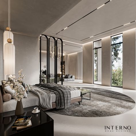 COZY MASTER BEDROOM on Behance Royal Bedroom Furniture, Luxury Bedroom Design Master Suite, Modern Luxury Bedroom Design, Luxury Hotel Bedroom, Luxury Mansions Interior, Modern Cupboard Design, Luxury Closets Design, Modern Luxury Bedroom, Modern Bedroom Interior