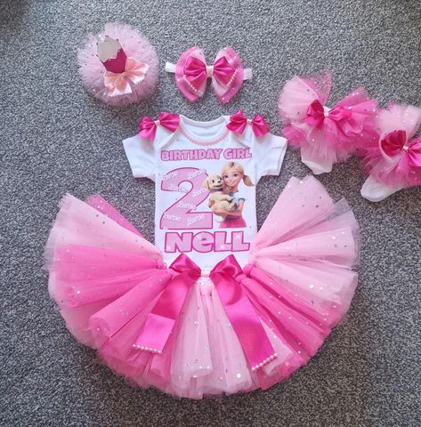 Girls Birthday Outfit, Chelsea Barbie, Tutu Dress Costumes, Kids Tutu, Barbie Inspired, Barbie Images, Character Images, Tutu Outfits