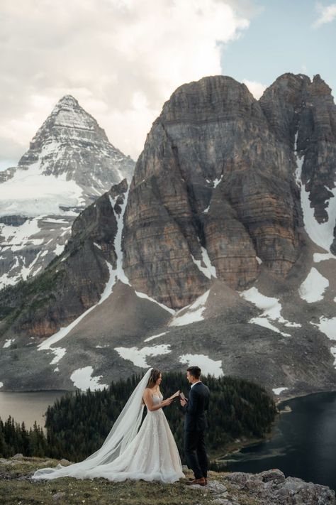 Epic helicopter elopement at Mount Assiniboine, BC Canada Helicopter Elopement Bc, British Columbia Elopement, Bc Elopement, Mount Assiniboine, Helicopter Wedding, Helicopter Elopement, Family Vision, Mountain Top Elopement, Travel Photoshoot