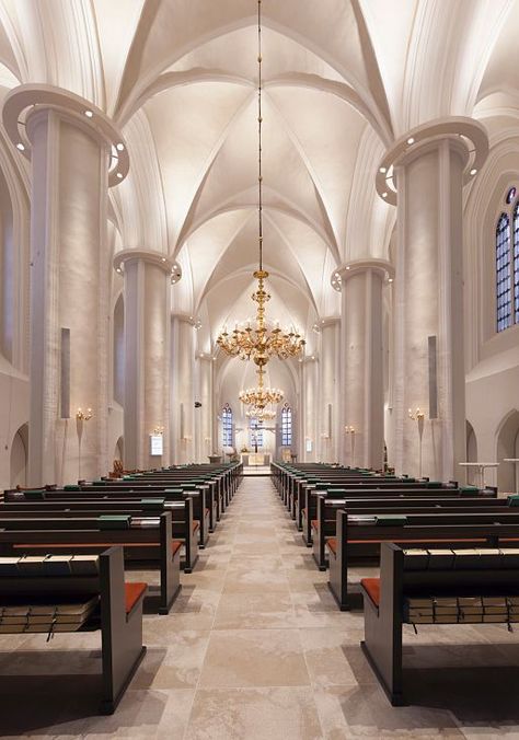 St Mary and Bartholomew Church, Harsefeld Altar Design, Church Interior Design, Modern Church, Mood Images, Church Interior, Religious Architecture, Lighting Concepts, Modern Houses Interior, Church Architecture