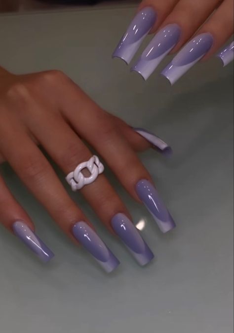 Ombre French Tip Acrylic Nails, French Illusion Nails, Vertical Ombre French Tip, French Tip Baddie Nails, Beach Nails Almond, Ombre Nails French Tip, Hombre Nail, Nails Inspo Coffin, Fun Beach Nails