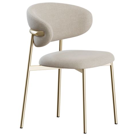 Sleek Dining Chairs, Chair Design Metal, Minimal Chair Design Modern, Cafe Metal Chairs, Tubular Dining Chairs, Sleek Chairs, Minotti Dining Chair, Calligaris Chair, Sleek Dining Chair