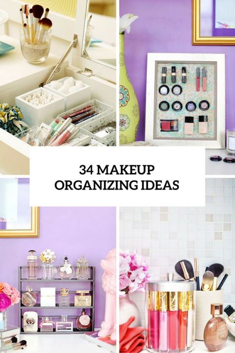 34 Ways To Organize Makeup And Beauty Products Like A Pro Ways To Organize Makeup, Makeup Nook, How To Organize Makeup, Nail Polish Case, Makeup Organizing, Tips And Tricks For Life, Professional Makeup Case, A Lot Of Makeup, Organize Makeup