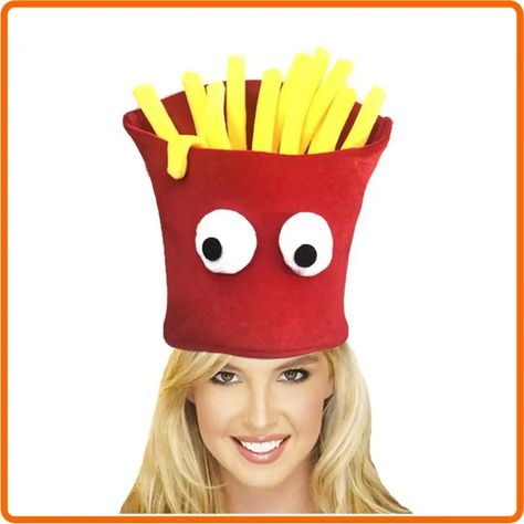 Smarter Shopping, Better Living!  Aliexpress.com Funny Hats For Adults, Footloose Musical, Pizza Hat, Funny Burger, Burger Fries, Funny Easter, Burger And Fries, Funny Hats, Halloween Costume Accessories