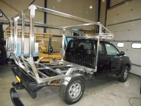 Hilux Camper, Defender Camper, Homemade Camper, Camper Design, Cargo Trailer Conversion, Diy Camper Trailer, Pickup Camper, Truck Bed Camper, Truck Flatbeds