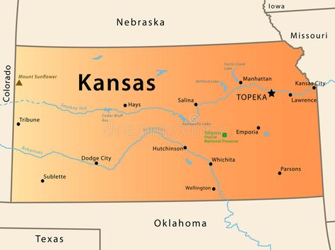 Kansas map. Illustration of the map of Kansas, USA. The brown Triangle indicates , #ad, #USA, #brown, #Triangle, #Kansas, #map #ad Popular Sovereignty, National Park Illustration, Park Illustration, Kansas Map, Manhattan Kansas, Usa Tattoo, Kansas Usa, Wyatt Earp, Dodge City